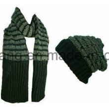 Customized Winter Warm Knitted Acrylic Set